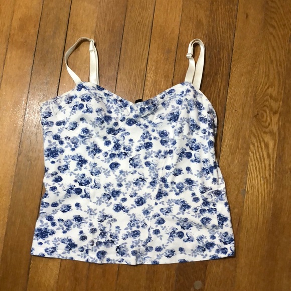 Floral Corset Tank Top - Picture 1 of 5